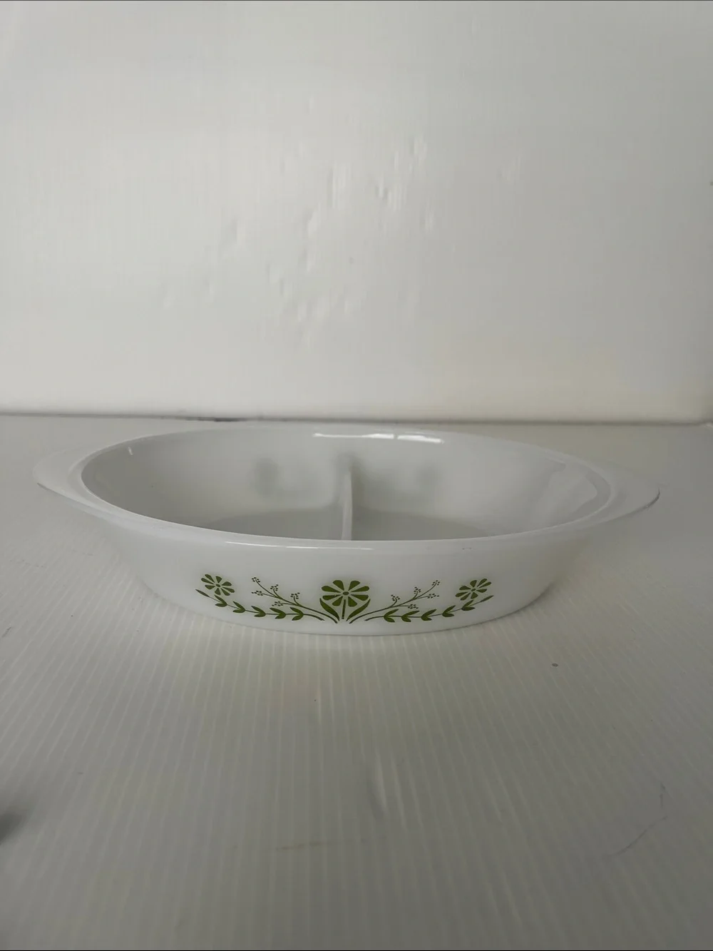 Vintage Glasbake Divided Baking Dish